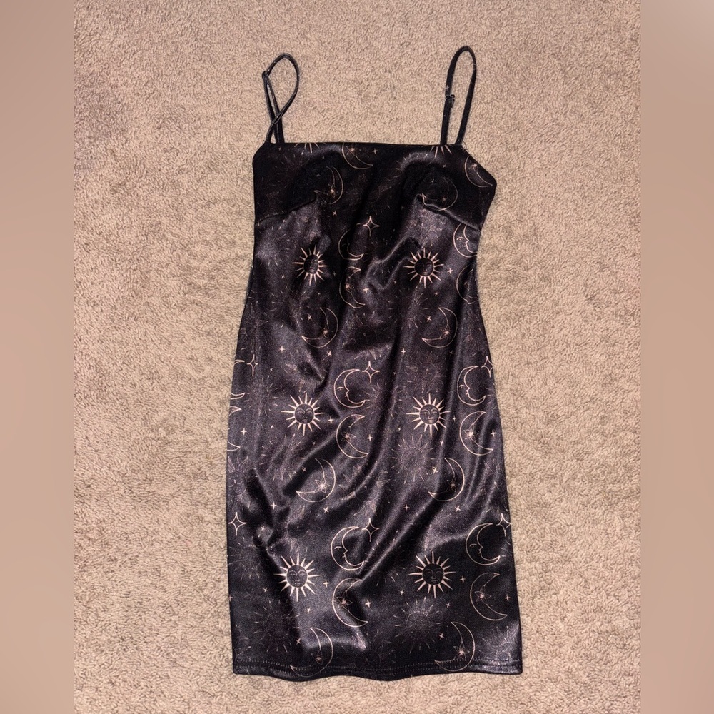 Urban Outfitters Black Slip Dress Spaghetti Strap Cocktail